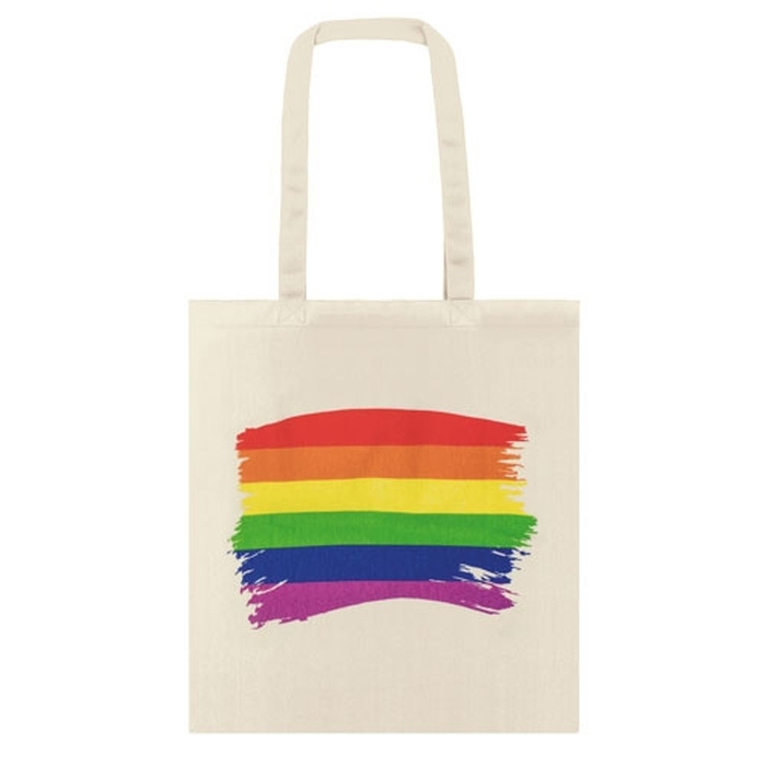 Хлопковая сумка "RAINBOW" для нанесения логотипа