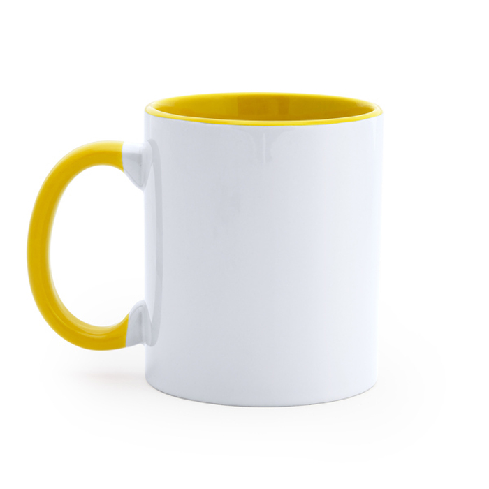 MANGO кружка WHITE/YELLOW для нанесения логотипа