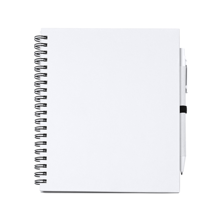 Блокнот LEYNAX WHITE для нанесения логотипа