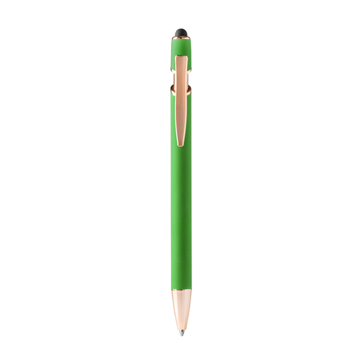 Шариковая ручка "Розы" зеленого папоротникового цвета для нанесения логотипа
