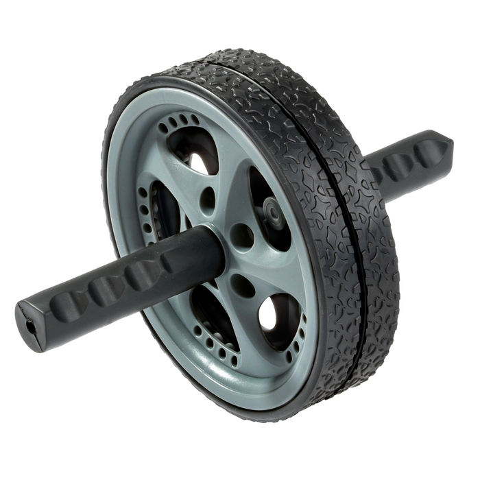 Тренажер для пресса SPORT WHEEL, черный, серый для нанесения логотипа