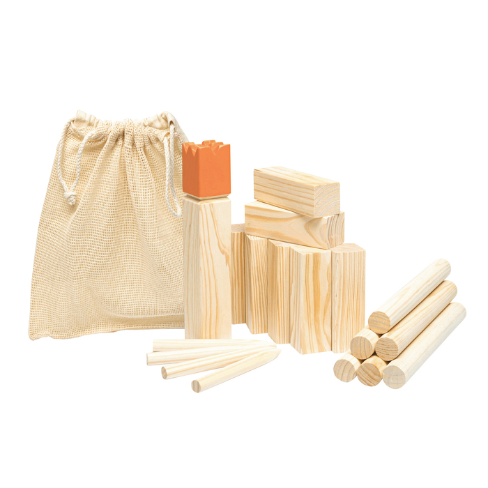 Викингская игра в броски KUBB для нанесения логотипа