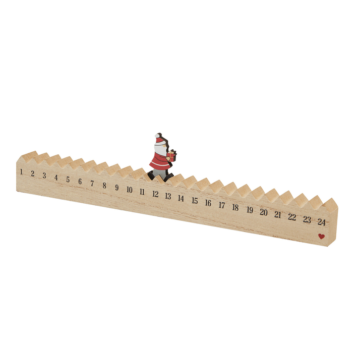 Деревянный календарь WALKING SANTA для нанесения логотипа