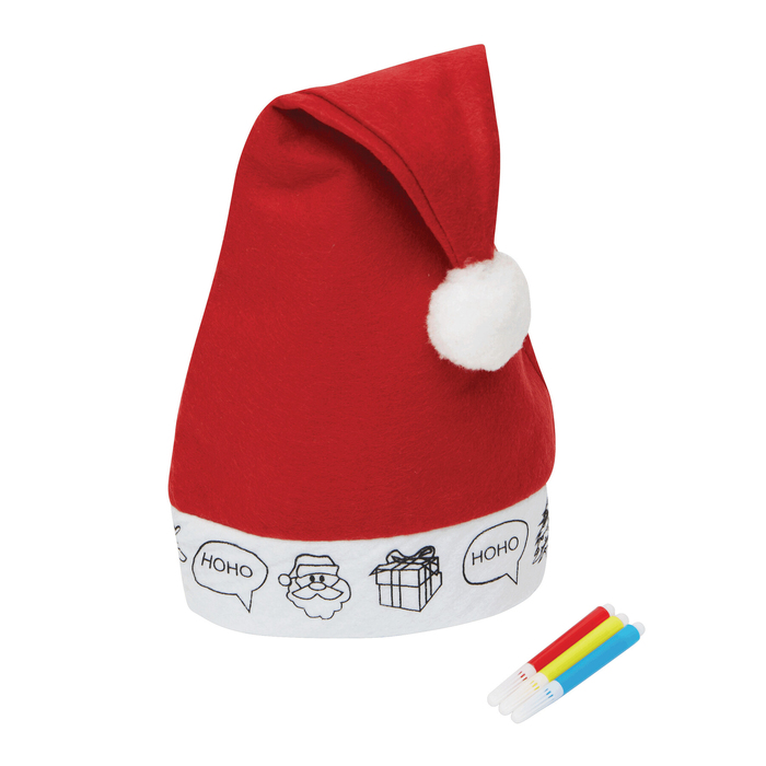 Фетровая рождественская шляпа COLOURFUL HAT для нанесения логотипа