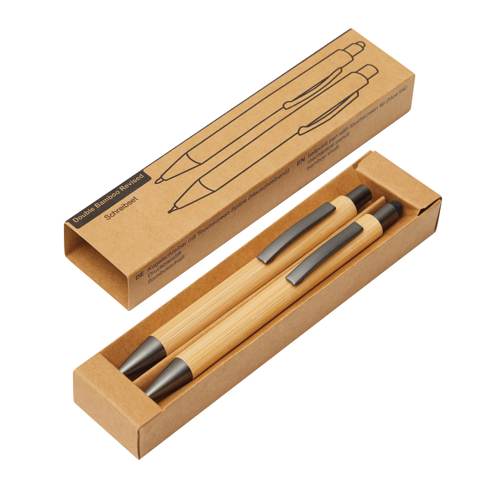 Набор для письма DOUBLE BAMBOO REVISED для нанесения логотипа