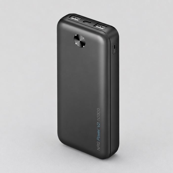 Внешний АКБ NRG Power V2 10000 мА-ч, 2A, 2xUSB для нанесения логотипа