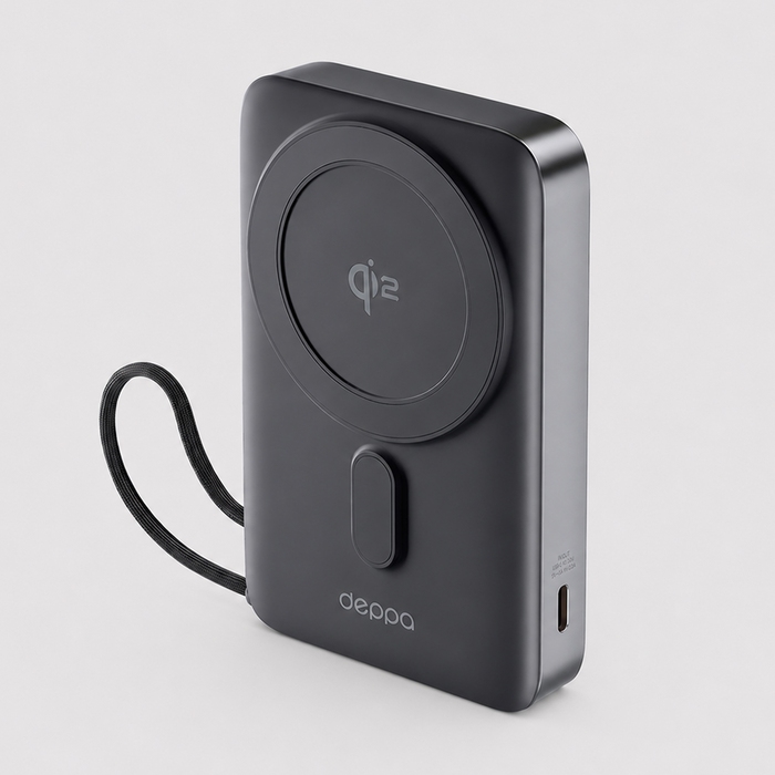 Внешний АКБ NRG MageSafe QI2 10000 мА-ч, 15Вт QI для нанесения логотипа