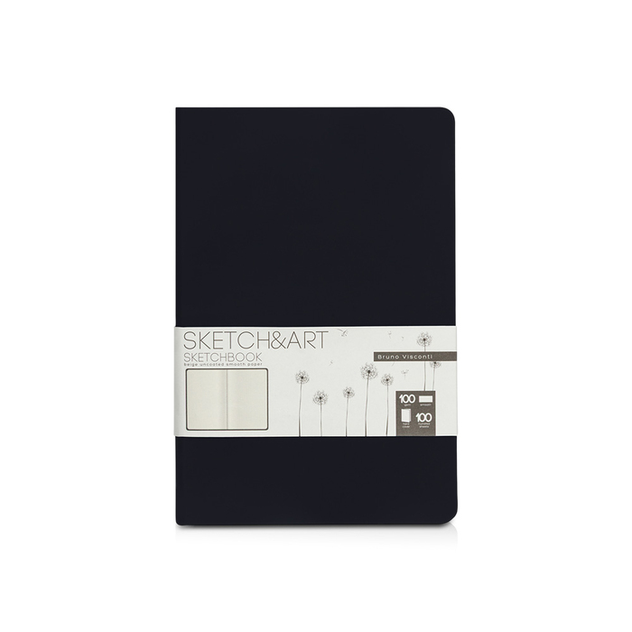 Скетчбук «Sketch & Art» 100 г/м2, soft-touch для нанесения логотипа