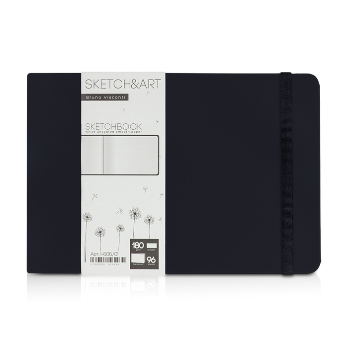Скетчбук «Sketch & Art» 180 г/м2, soft-touch для нанесения логотипа