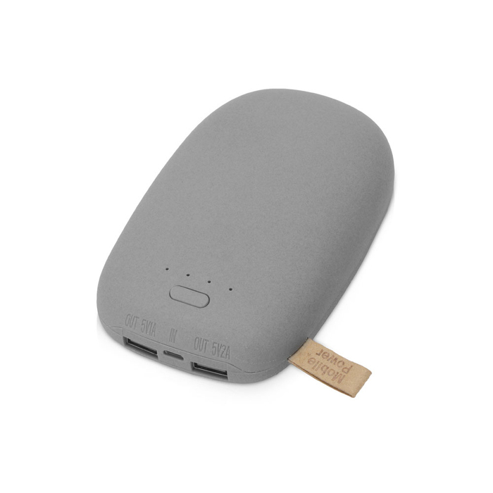 Внешний аккумулятор в форме камня «Stone», 10400 mAh для нанесения логотипа