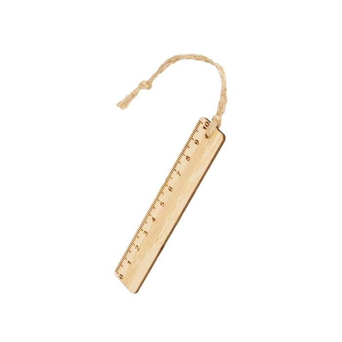 Закладка с линейкой из бамбука «Bookmark» для нанесения логотипа