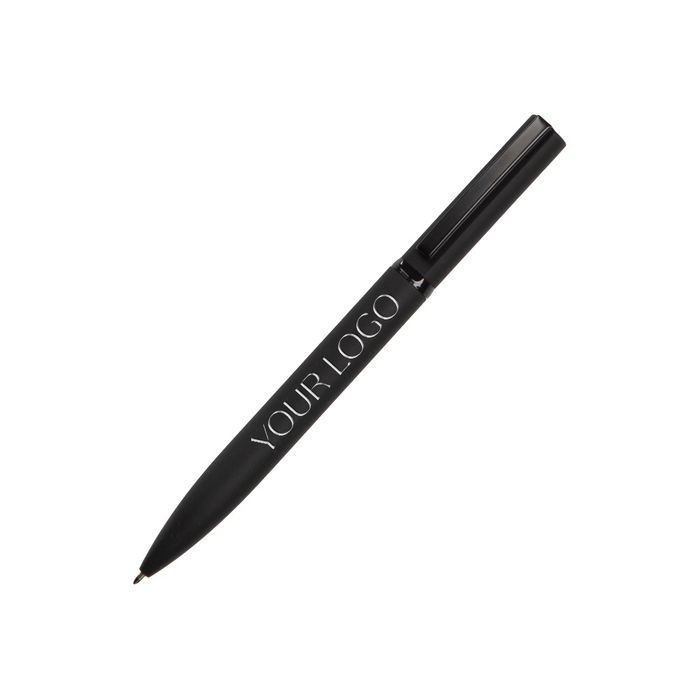 Ручка шариковая металлическая «Siegfried Silver» soft-touch с зеркальным слоем для нанесения логотипа