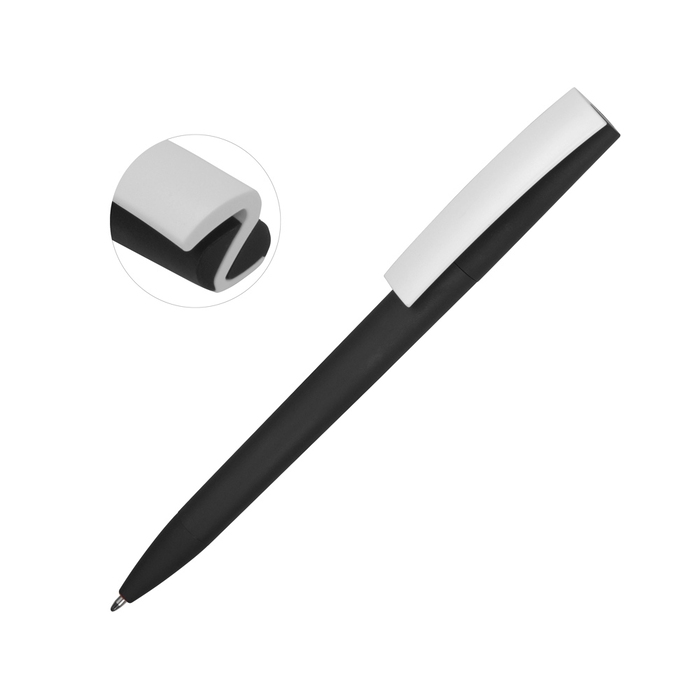 Ручка пластиковая soft-touch шариковая «Zorro» для нанесения логотипа