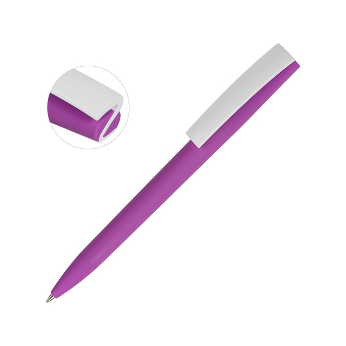 Ручка пластиковая soft-touch шариковая «Zorro» для нанесения логотипа