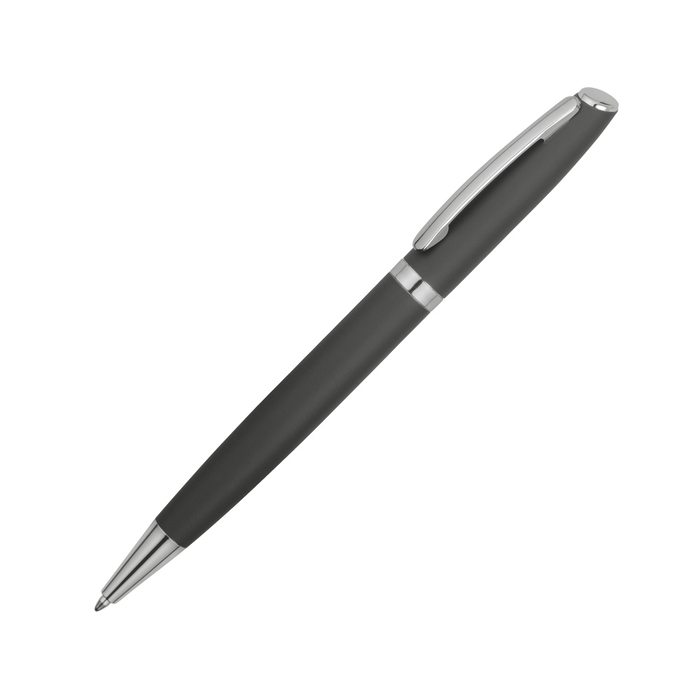 Ручка металлическая soft-touch шариковая «Flow» для нанесения логотипа