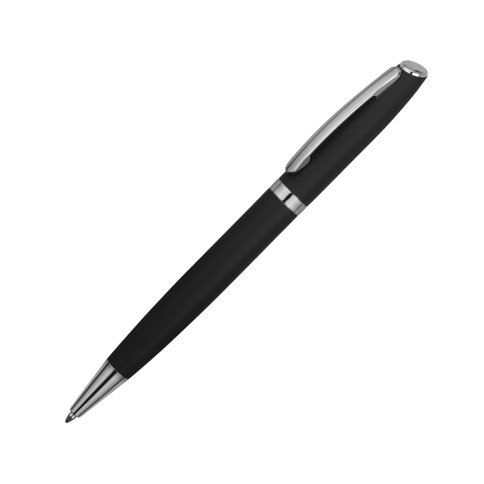 Ручка металлическая soft-touch шариковая «Flow» для нанесения логотипа