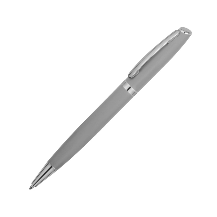 Ручка металлическая soft-touch шариковая «Flow» для нанесения логотипа
