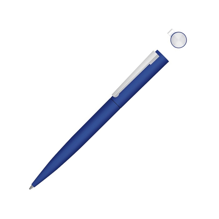 Ручка шариковая металлическая «Brush Gum», soft-touch для нанесения логотипа