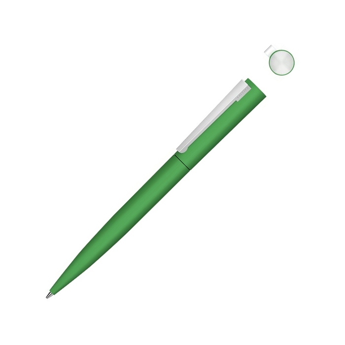 Ручка шариковая металлическая «Brush Gum», soft-touch для нанесения логотипа
