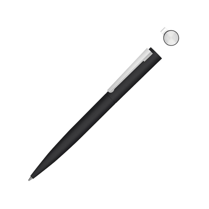 Ручка шариковая металлическая «Brush Gum», soft-touch для нанесения логотипа
