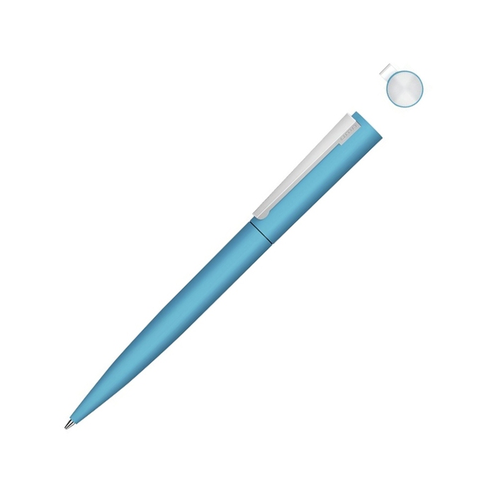 Ручка шариковая металлическая «Brush Gum», soft-touch для нанесения логотипа