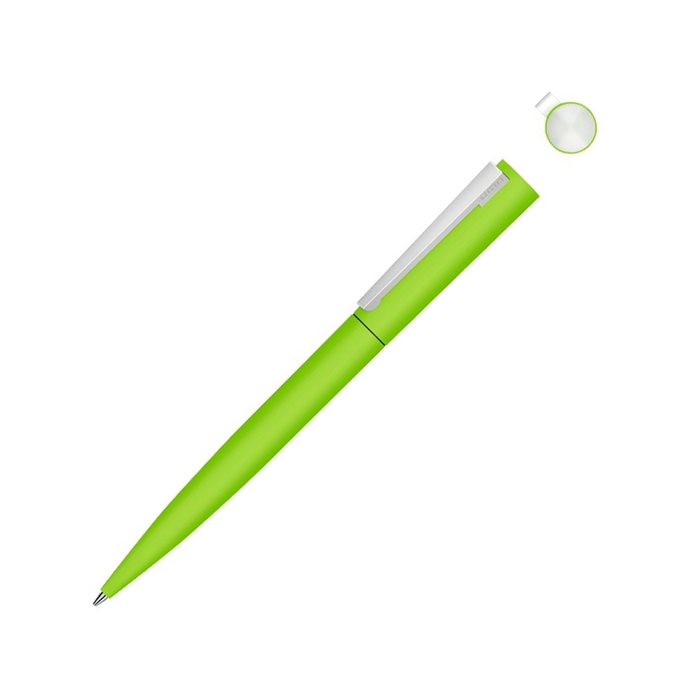 Ручка шариковая металлическая «Brush Gum», soft-touch для нанесения логотипа