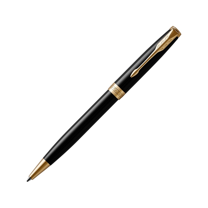 Ручка шариковая Parker «Sonnet Core Black Lacquer GT» для нанесения логотипа