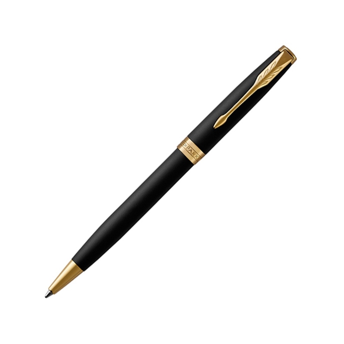 Ручка шариковая Parker «Sonnet Core Matte Black GT» для нанесения логотипа