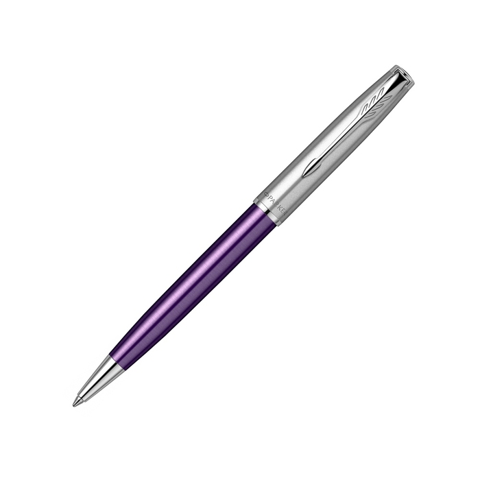 Ручка шариковая Parker «Sonnet Essentials Violet SB Steel CT» для нанесения логотипа