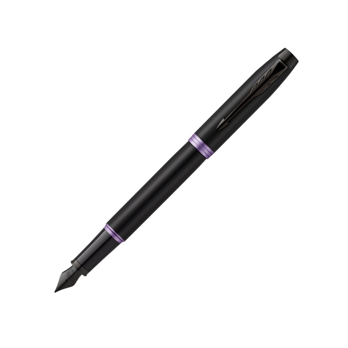 Ручка перьевая Parker «IM Vibrant Rings Flame Amethyst Purple» для нанесения логотипа