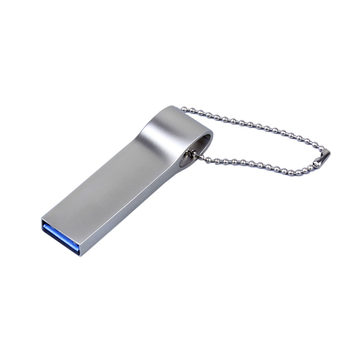 USB 2.0-флешка на 16 Гб с мини чипом и боковым отверстием для цепочки для нанесения логотипа