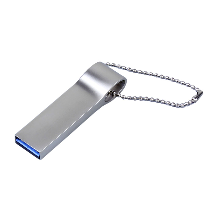 USB 3.0-флешка на 128 Гб с мини чипом и боковым отверстием для цепочки для нанесения логотипа
