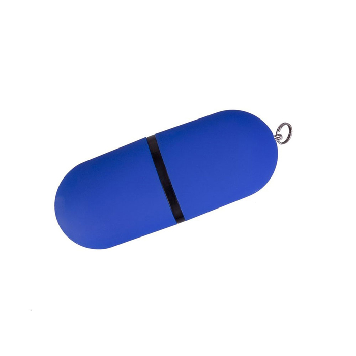 USB 2.0- флешка на 32 Гб «Пилюля Soft-touch» для нанесения логотипа