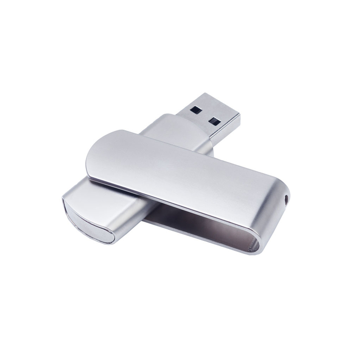 USB 2.0- флешка на 16 Гб матовая поворотная для нанесения логотипа