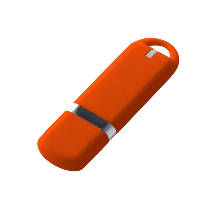 USB 2.0- флешка на 2 Гб, soft-touch для нанесения логотипа