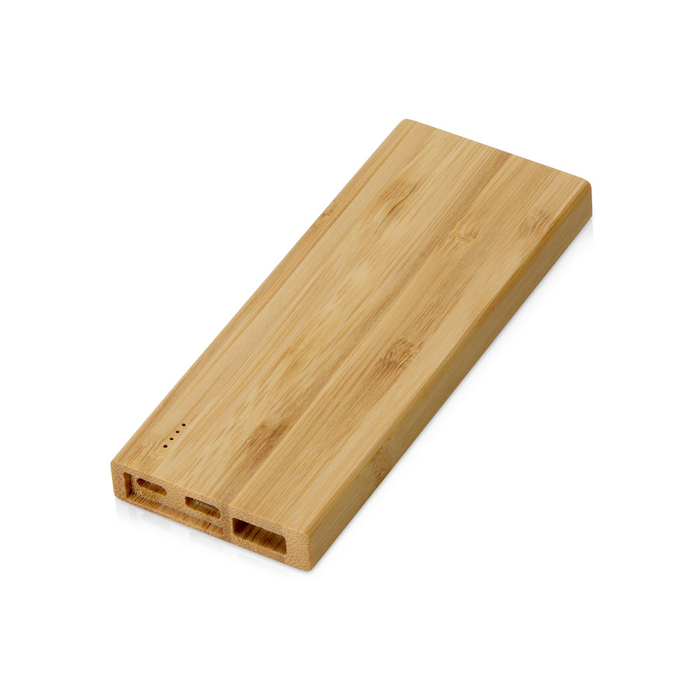 Внешний аккумулятор из бамбука «Bamboo», 5000 mAh для нанесения логотипа