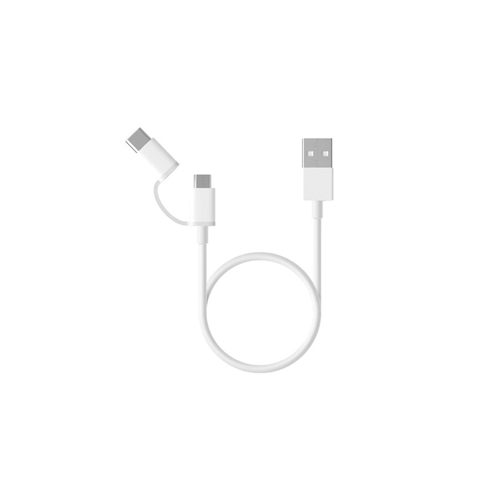 Кабель «Mi 2-in-1 USB Cable Micro-USB to Type C», 30 см для нанесения логотипа