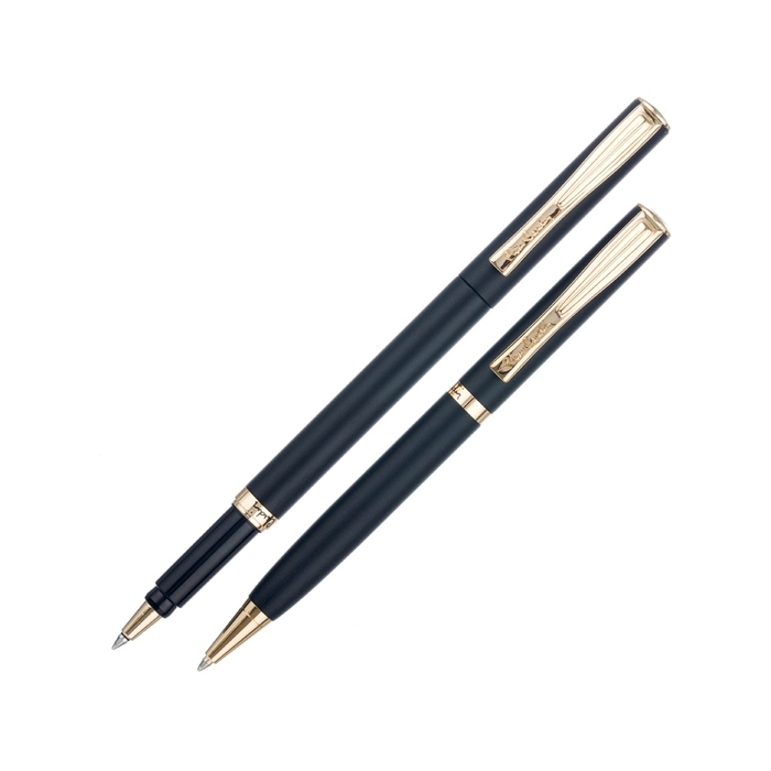Набор «Pen and Pen»: ручка шариковая, ручка-роллер для нанесения логотипа