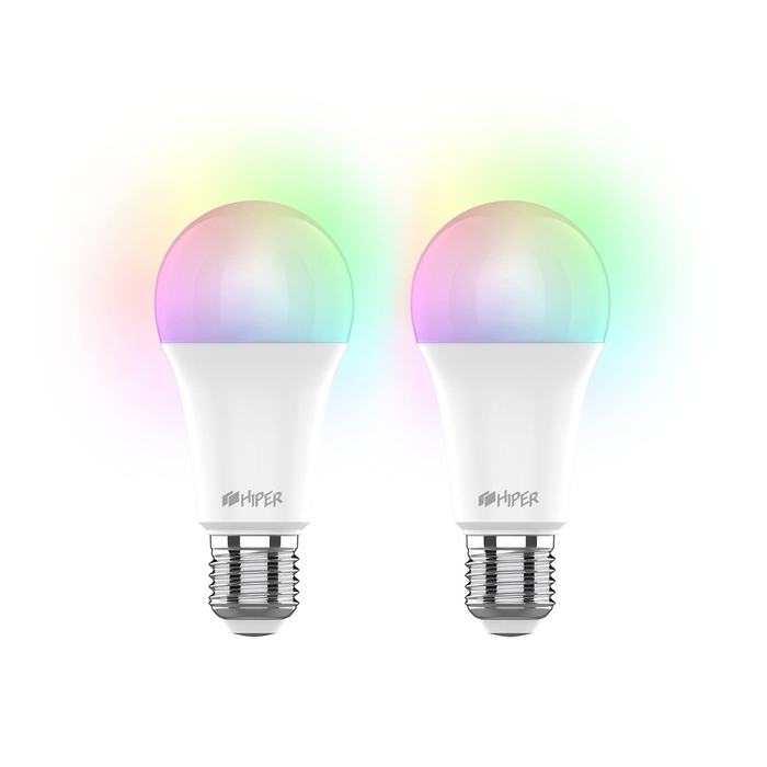 Набор из двух лампочек «IoT CLED M1 RGB», E27 для нанесения логотипа