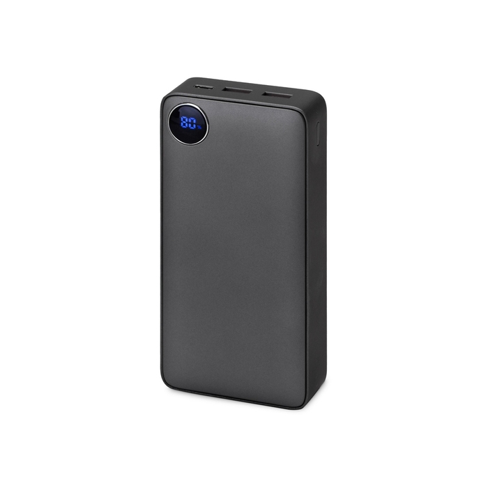 Внешний аккумулятор «Mild Pro» c быстрой зарядкой QC/PD, металлик soft-touch, 20 000 mAh для нанесения логотипа