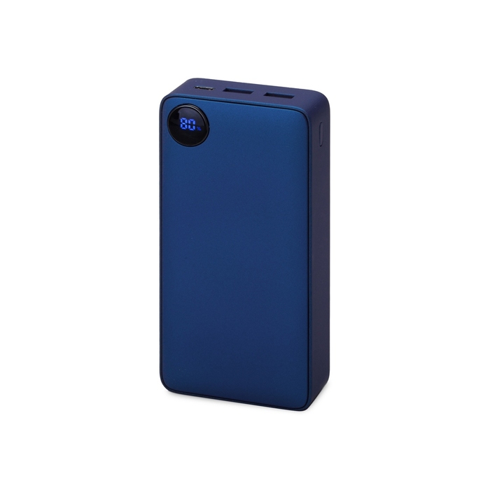 Внешний аккумулятор «Mild Pro» c быстрой зарядкой QC/PD, металлик soft-touch, 20 000 mAh для нанесения логотипа