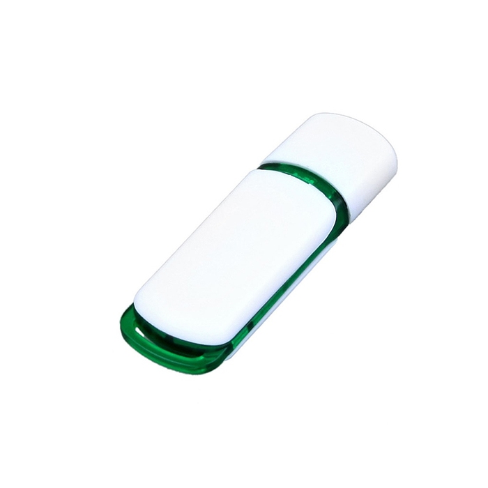 USB 2.0- флешка на 16 Гб с цветными вставками для нанесения логотипа