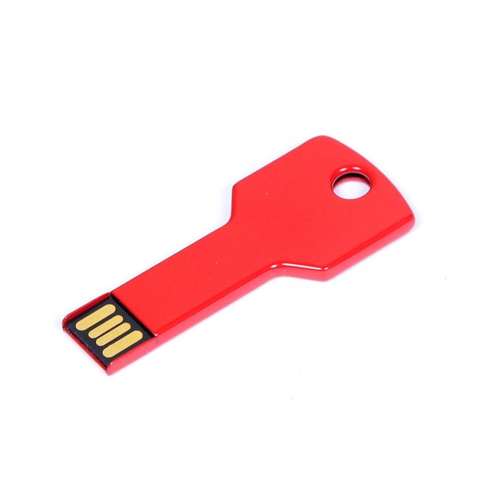 USB 2.0- флешка на 16 Гб в виде ключа для нанесения логотипа
