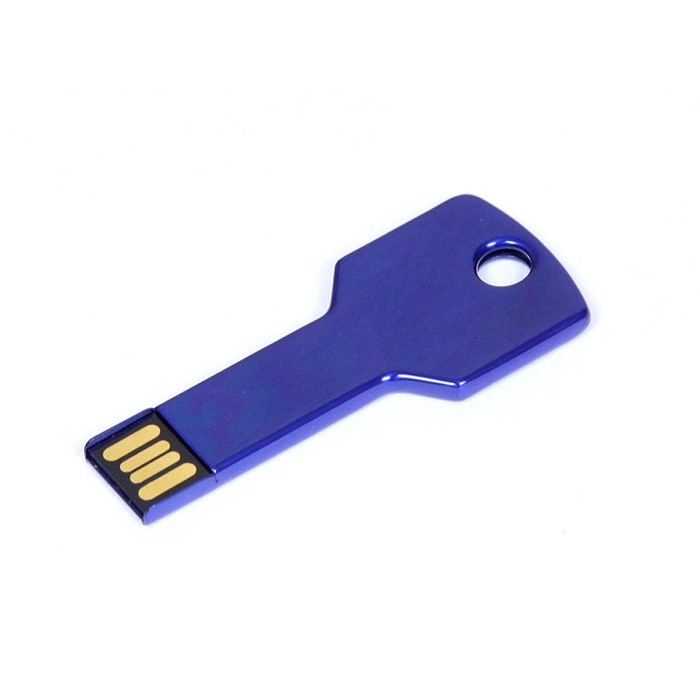 USB 2.0- флешка на 16 Гб в виде ключа для нанесения логотипа