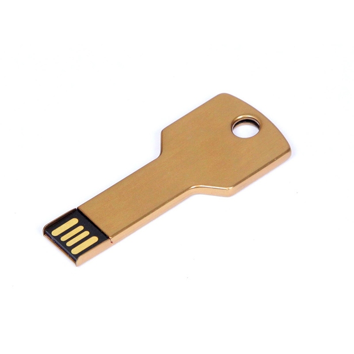 USB 2.0- флешка на 16 Гб в виде ключа для нанесения логотипа