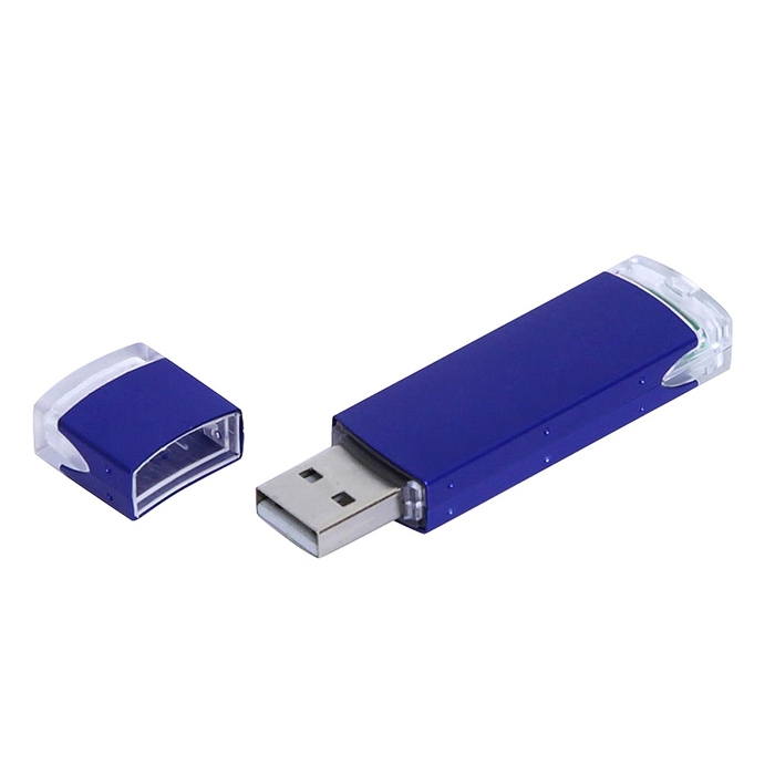 USB 2.0- флешка промо на 16 Гб прямоугольной классической формы для нанесения логотипа