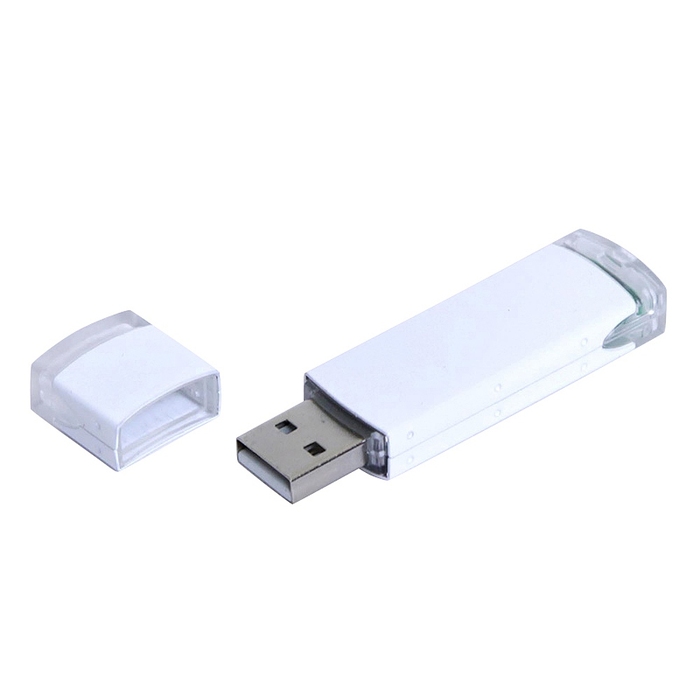 USB 2.0- флешка промо на 16 Гб прямоугольной классической формы для нанесения логотипа