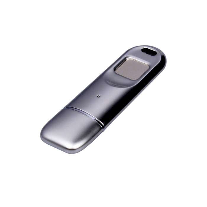 USB 3.0-флешка на 64 Гб со сканером отпечатков пальцев в подарочной упаковке для нанесения логотипа