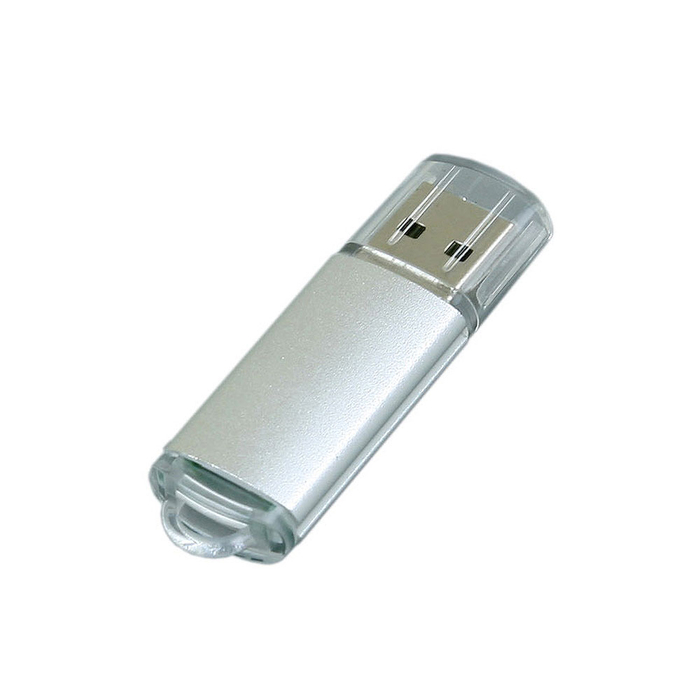 USB 3.0- флешка на 128 Гб с прозрачным колпачком для нанесения логотипа