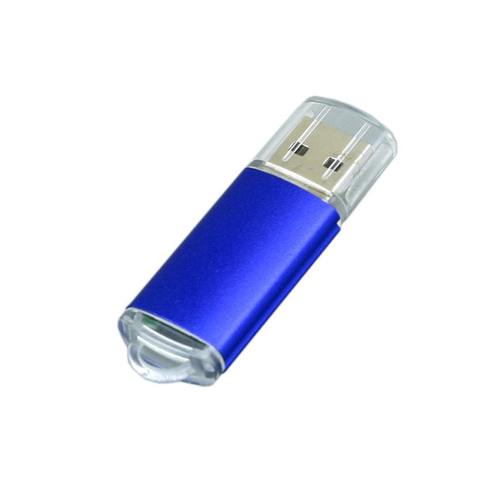 USB 3.0- флешка на 128 Гб с прозрачным колпачком для нанесения логотипа